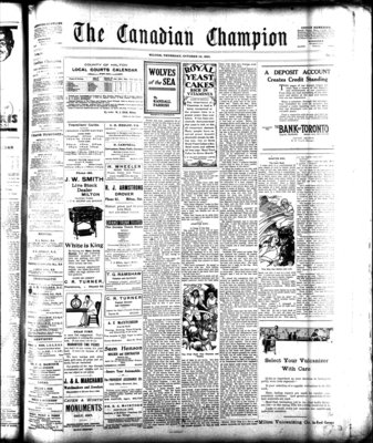 Canadian Champion (Milton, ON), 13 Oct 1921