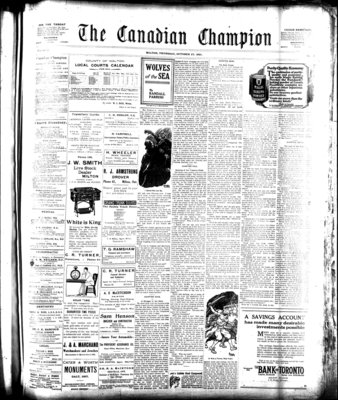 Canadian Champion (Milton, ON), 27 Oct 1921