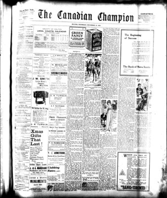 Canadian Champion (Milton, ON), 15 Dec 1921