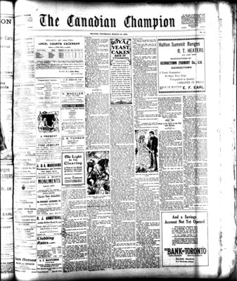 Canadian Champion (Milton, ON), 16 Mar 1922