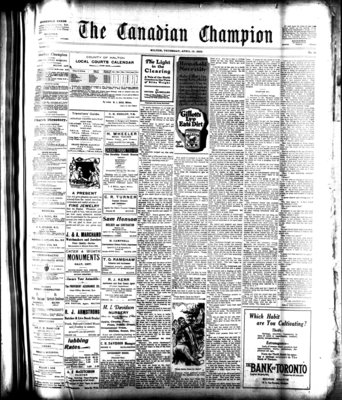 Canadian Champion (Milton, ON), 13 Apr 1922