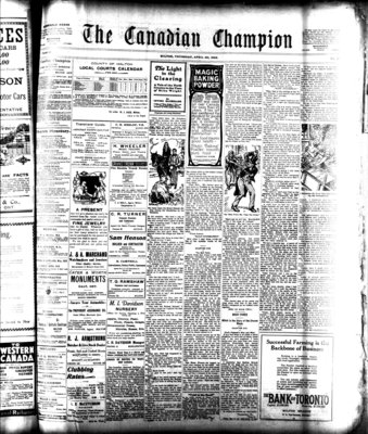 Canadian Champion (Milton, ON), 20 Apr 1922