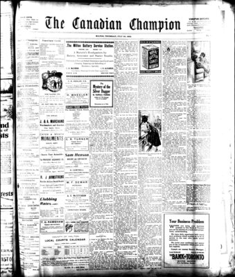 Canadian Champion (Milton, ON), 20 Jul 1922