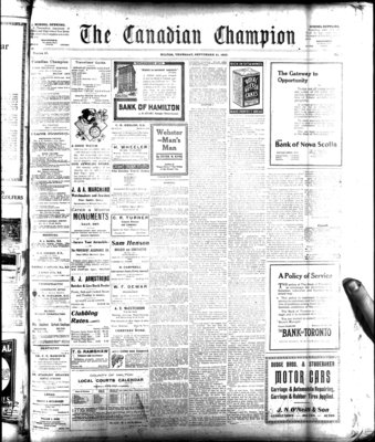 Canadian Champion (Milton, ON), 21 Sep 1922