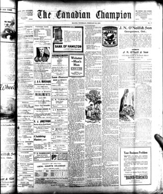 Canadian Champion (Milton, ON), 22 Feb 1923