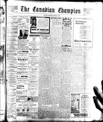 Canadian Champion (Milton, ON), 8 Mar 1923