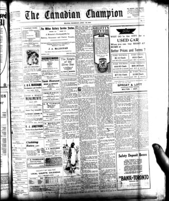 Canadian Champion (Milton, ON), 26 Apr 1923