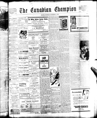 Canadian Champion (Milton, ON), 15 Nov 1923