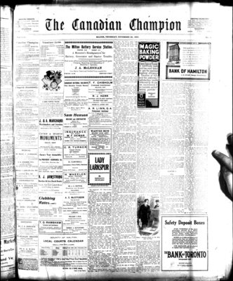 Canadian Champion (Milton, ON), 29 Nov 1923