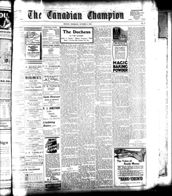 Canadian Champion (Milton, ON), 2 Oct 1924