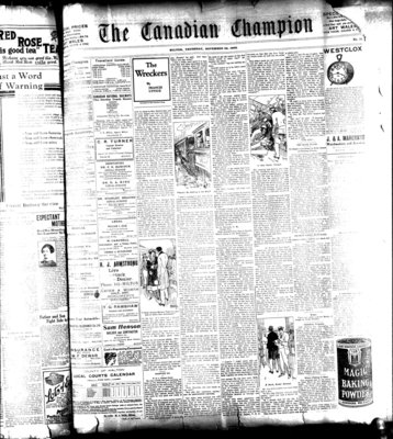 Canadian Champion (Milton, ON), 25 Nov 1926