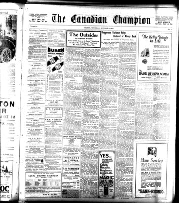 Canadian Champion (Milton, ON), 6 Oct 1927