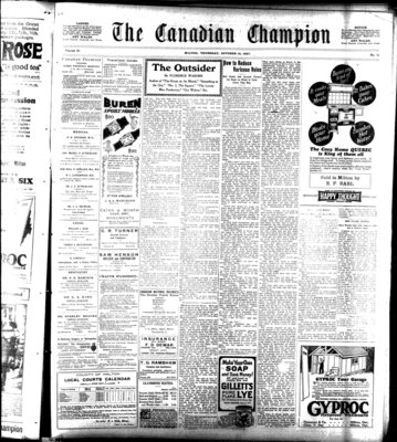 Canadian Champion (Milton, ON), 13 Oct 1927