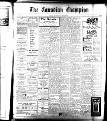 Canadian Champion (Milton, ON), 29 Dec 1927