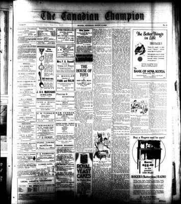 Canadian Champion (Milton, ON), 15 Mar 1928