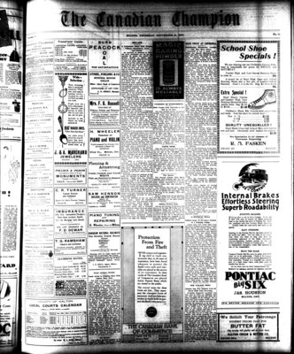 Canadian Champion (Milton, ON), 12 Sep 1929