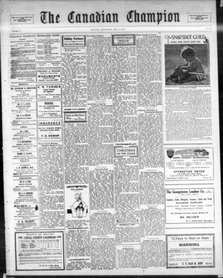 Canadian Champion (Milton, ON), 9 Dec 1937