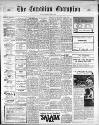 Canadian Champion (Milton, ON), 10 Feb 1938