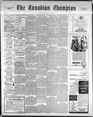 Canadian Champion (Milton, ON), 18 Aug 1938