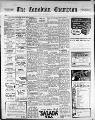 Canadian Champion (Milton, ON), 25 May 1939