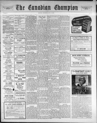 Canadian Champion (Milton, ON), 19 Oct 1939