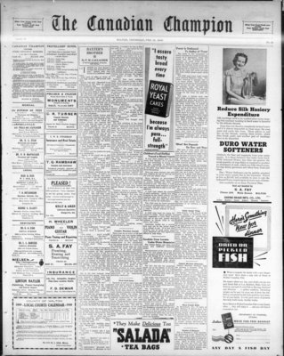 Canadian Champion (Milton, ON), 15 Feb 1940