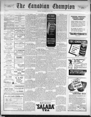 Canadian Champion (Milton, ON), 29 Feb 1940