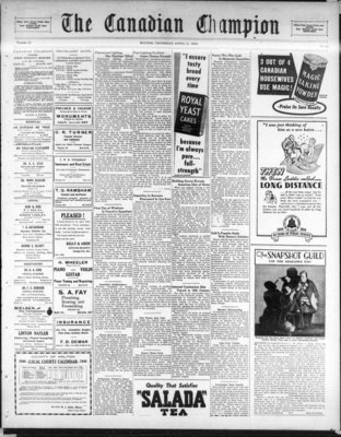 Canadian Champion (Milton, ON), 11 Apr 1940