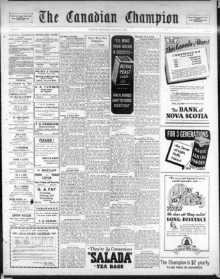 Canadian Champion (Milton, ON), 25 Apr 1940