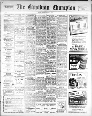 Canadian Champion (Milton, ON), 19 Dec 1940