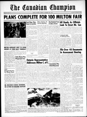 Canadian Champion (Milton, ON), 25 Sep 1952