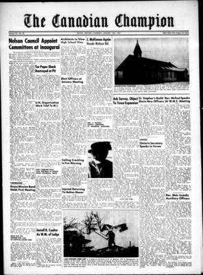 Canadian Champion (Milton, ON), 15 Jan 1953