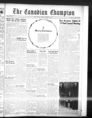 Canadian Champion (Milton, ON), 20 Dec 1951