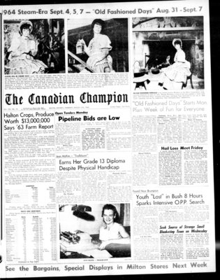 Canadian Champion (Milton, ON), 27 Aug 1964