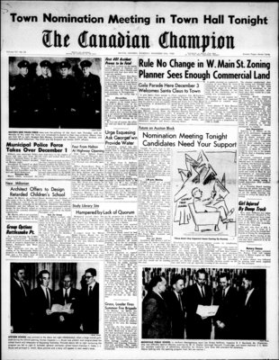 Canadian Champion (Milton, ON), 24 Nov 1960