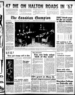 Canadian Champion (Milton, ON), 24 Jan 1968