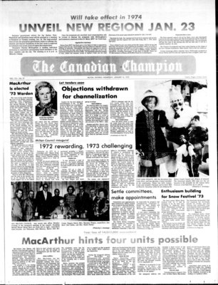 Canadian Champion (Milton, ON), 10 Jan 1973