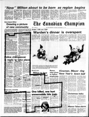 Canadian Champion (Milton, ON), 27 Dec 1973