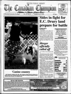 Canadian Champion (Milton, ON), 18 Jul 2000