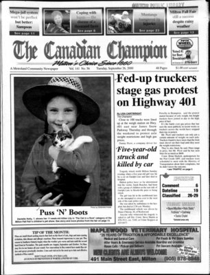 Canadian Champion (Milton, ON), 26 Sep 2000