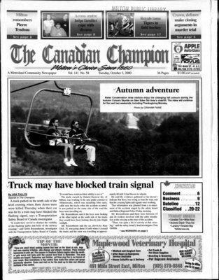 Canadian Champion (Milton, ON), 3 Oct 2000