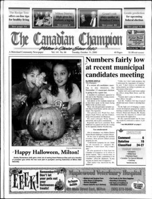 Canadian Champion (Milton, ON), 31 Oct 2000