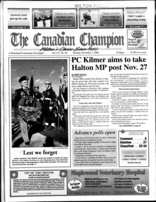 Canadian Champion (Milton, ON), 7 Nov 2000