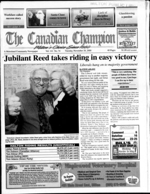 Canadian Champion (Milton, ON), 28 Nov 2000