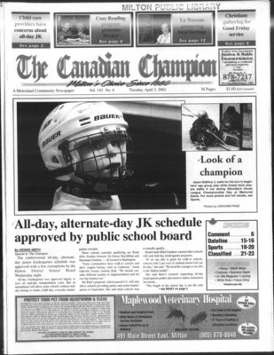 Canadian Champion (Milton, ON), 3 Apr 2001