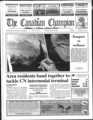 Canadian Champion (Milton, ON), 10 Apr 2001