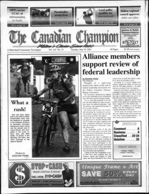 Canadian Champion (Milton, ON), 10 Jul 2001