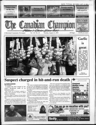 Canadian Champion (Milton, ON), 21 Aug 2001