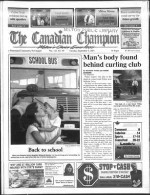 Canadian Champion (Milton, ON), 4 Sep 2001