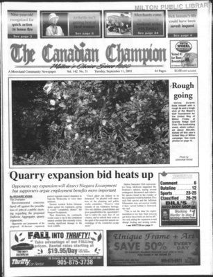 Canadian Champion (Milton, ON), 11 Sep 2001